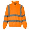 Yoko Hi-Vis Zip Neck Sweatshirt Thumbnail